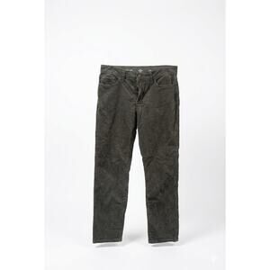 St. John's Bay Women's Corduroy Pants Olive Green Straight Leg Size 10